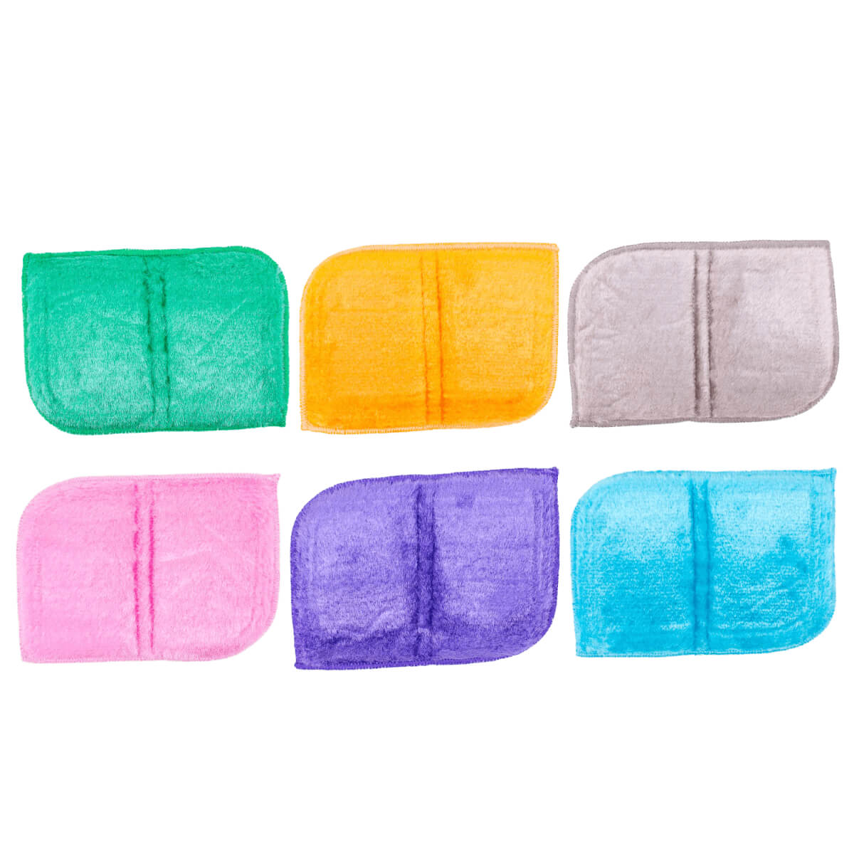 Produto Esfregão De Bambu Antibacteriano cor laranja, verde, cinzento, cor de rosa, roxo e azul