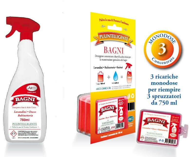Garrada + 3 unidoses multiusos WC ou casa de banho Pulintelligente